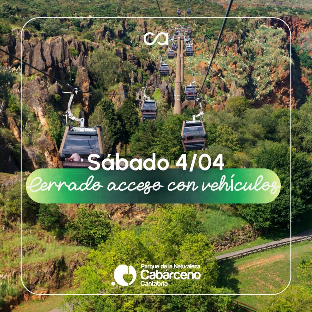 Cabárceno cierra el acceso con vehículos en la jornada de hoy