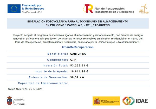 CANTUR impulsa el autoconsumo energético